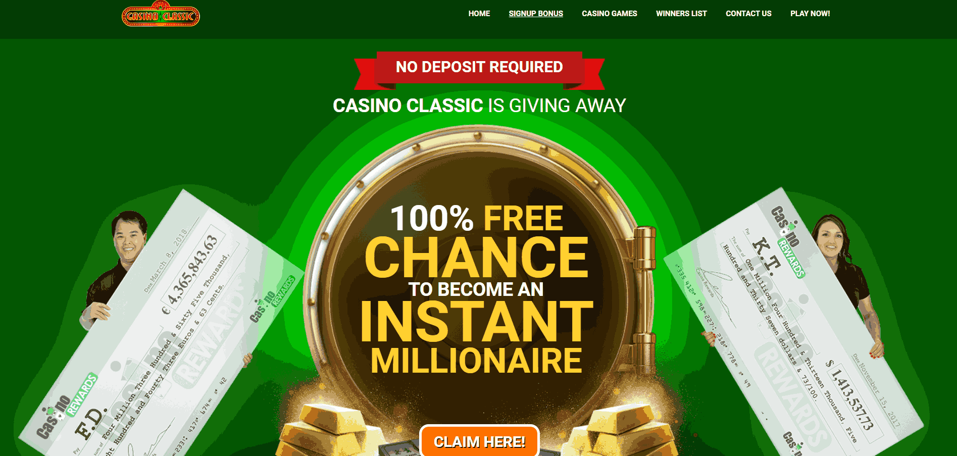 Casino Classic Website Screenshot